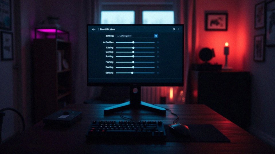 Jak można zmieniać ustawienia modyfikacji?