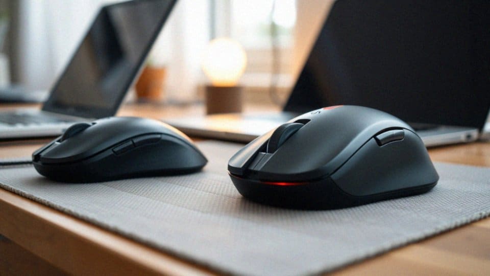 Jakie są różnice między myszką optyczną a laserową?