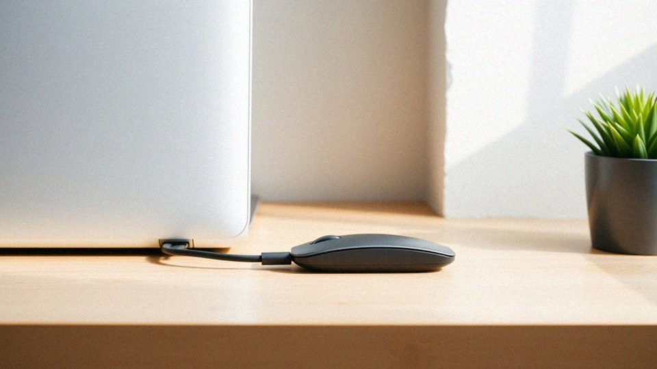 Jak ładować myszkę do MacBooka przez USB-C?