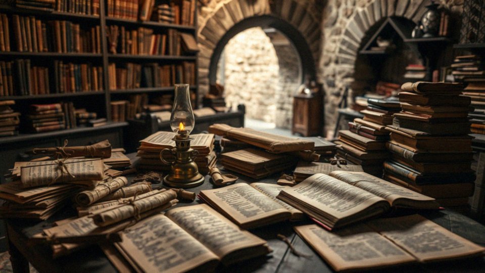 Jakie księgi i zwoje należy zakupić na początku gry?