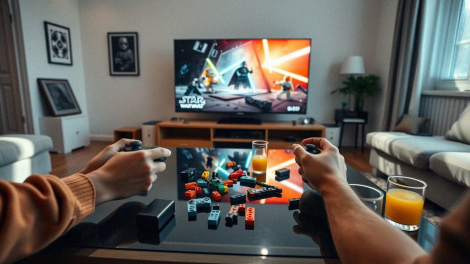 Jakie zalety ma gra w trybie wieloosobowym w LEGO Gwiezdne Wojny: Saga Skywalkerów?