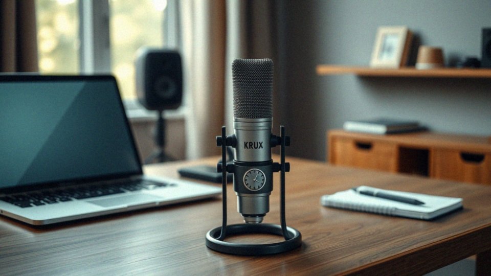 Jakie cechy ma mikrofon KRUX Edis 1000 i dlaczego jest polecany?